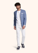 Kiton sky blue jacket for man, in cashmere 5