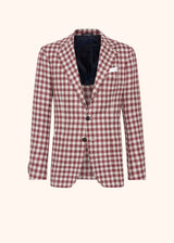 Kiton red jacket for man, in wool 1