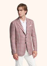 Kiton red jacket for man, in wool 2