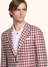 Kiton red jacket for man, in wool 4