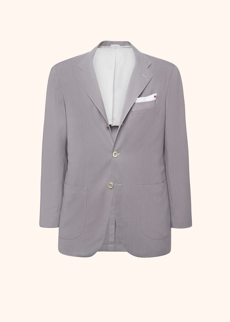 Kiton light grey jacket for man, in cashmere 1