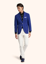 Kiton ink blue jacket for man, in cashmere 5
