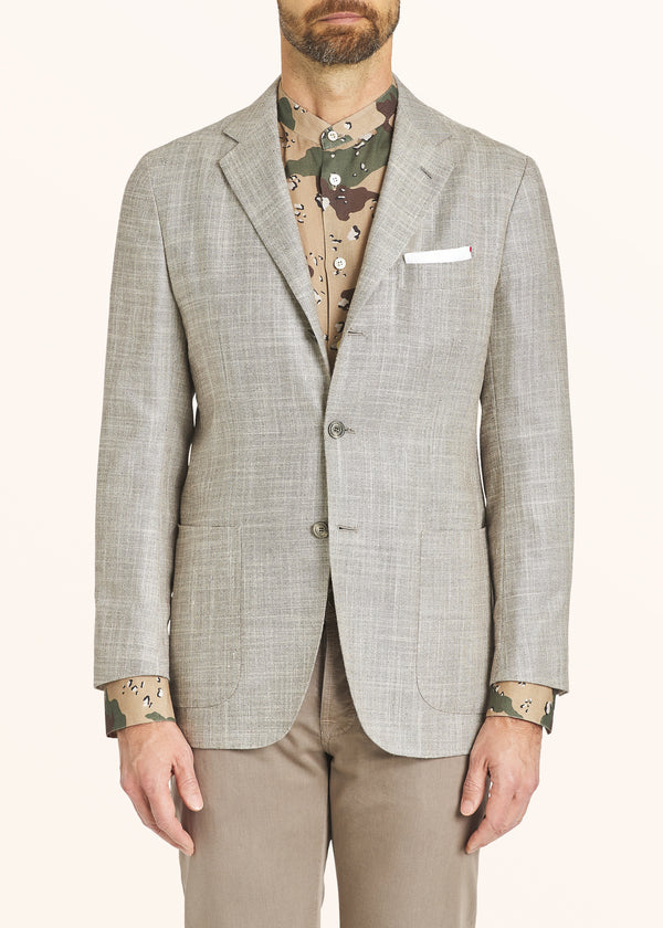 Kiton beige jacket for man, in cashmere 2