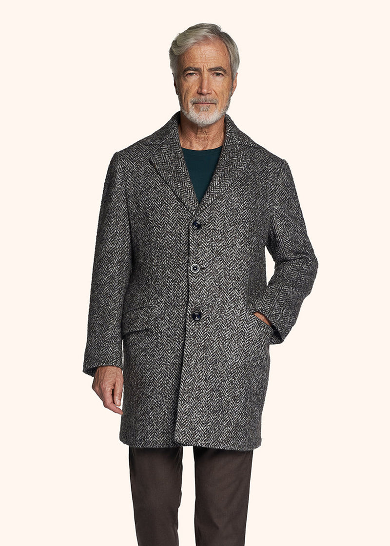 Kiton outdoor jacket for man, in virgin wool 2