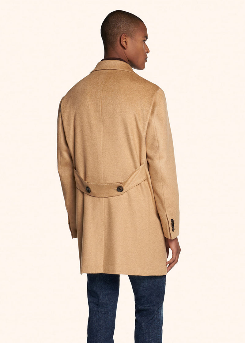 Kiton light beige outdoor jacket for man, in cashmere 3