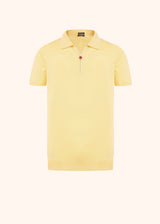 Kiton yellow jersey poloshirt for man, in cotton 1