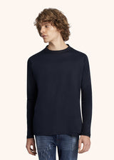 Kiton blue mauro - t-shirt for man, in cotton 2