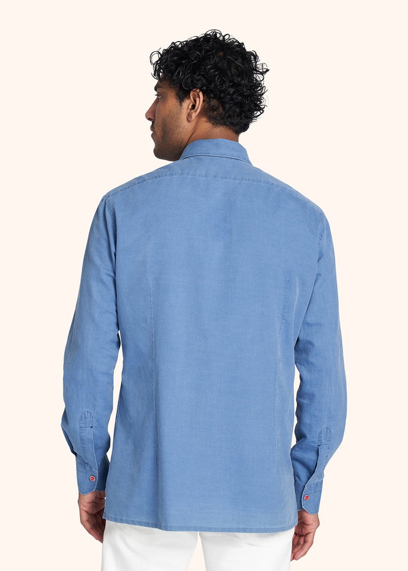 Kiton indigo nerano - shirt for man, in cotton 3
