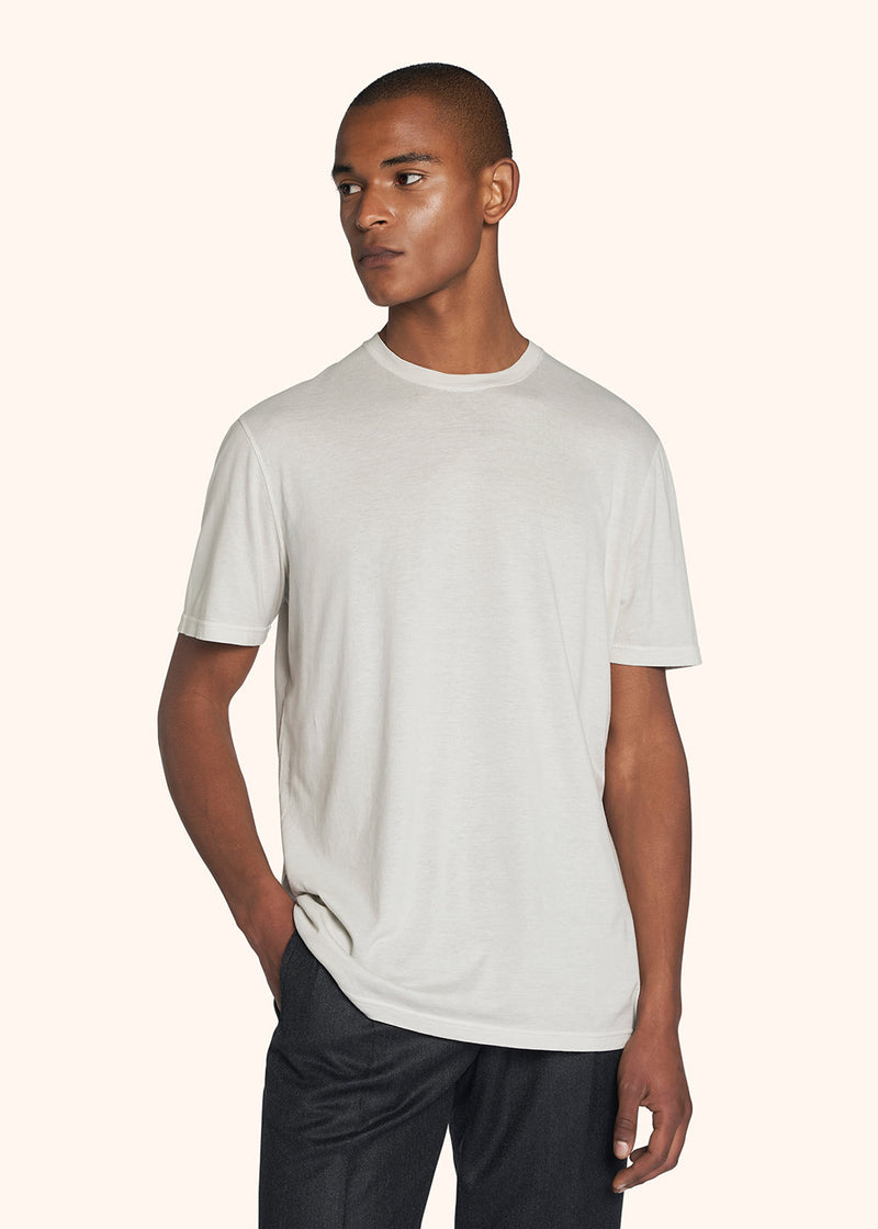 Kiton jersey t-shirt s/s for man, in cotton 2