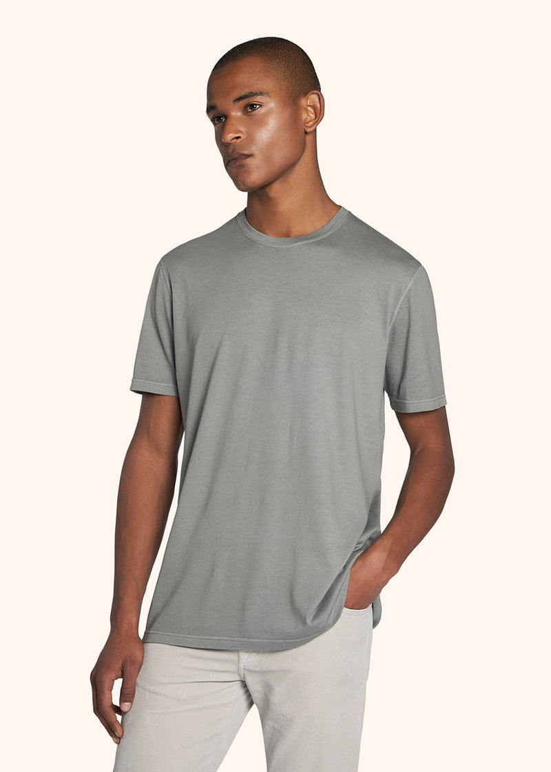 Kiton jersey t-shirt s/s for man, in cotton 2