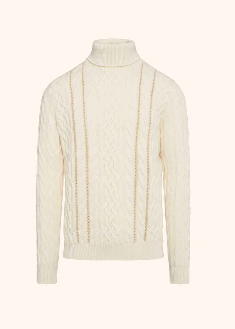 Kiton jersey turtleneck for man, in cashmere 1