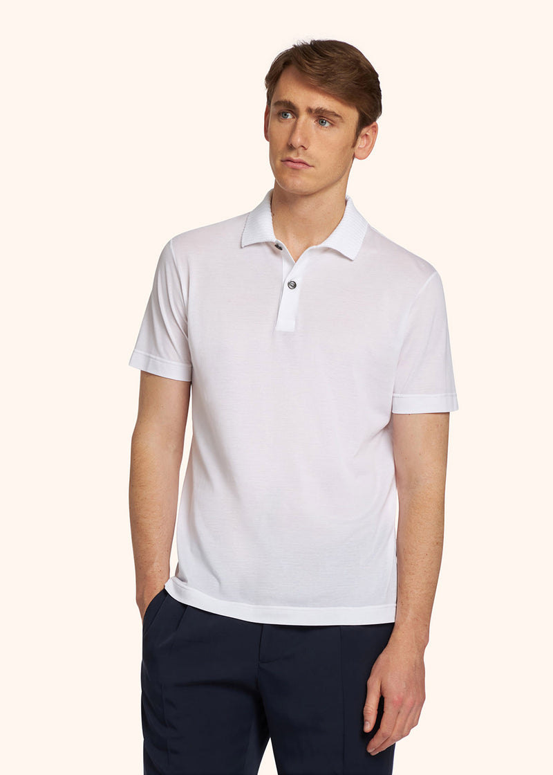 Kiton jersey polo for man, in cotton 2