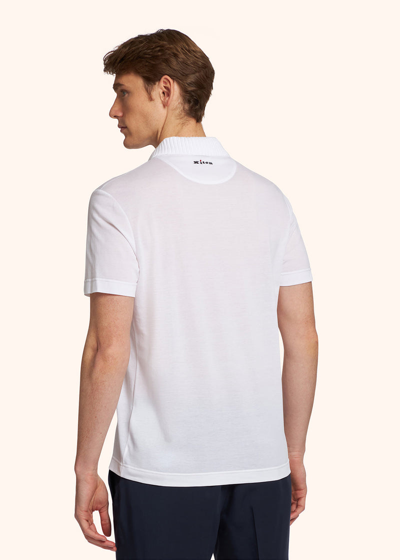Kiton jersey polo for man, in cotton 3