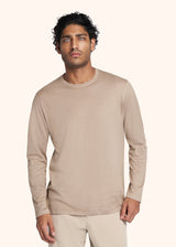 Kiton t-shirt l/s for man, in cotton 2
