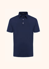 Kiton blue jersey poloshirt for man, in cotton 1
