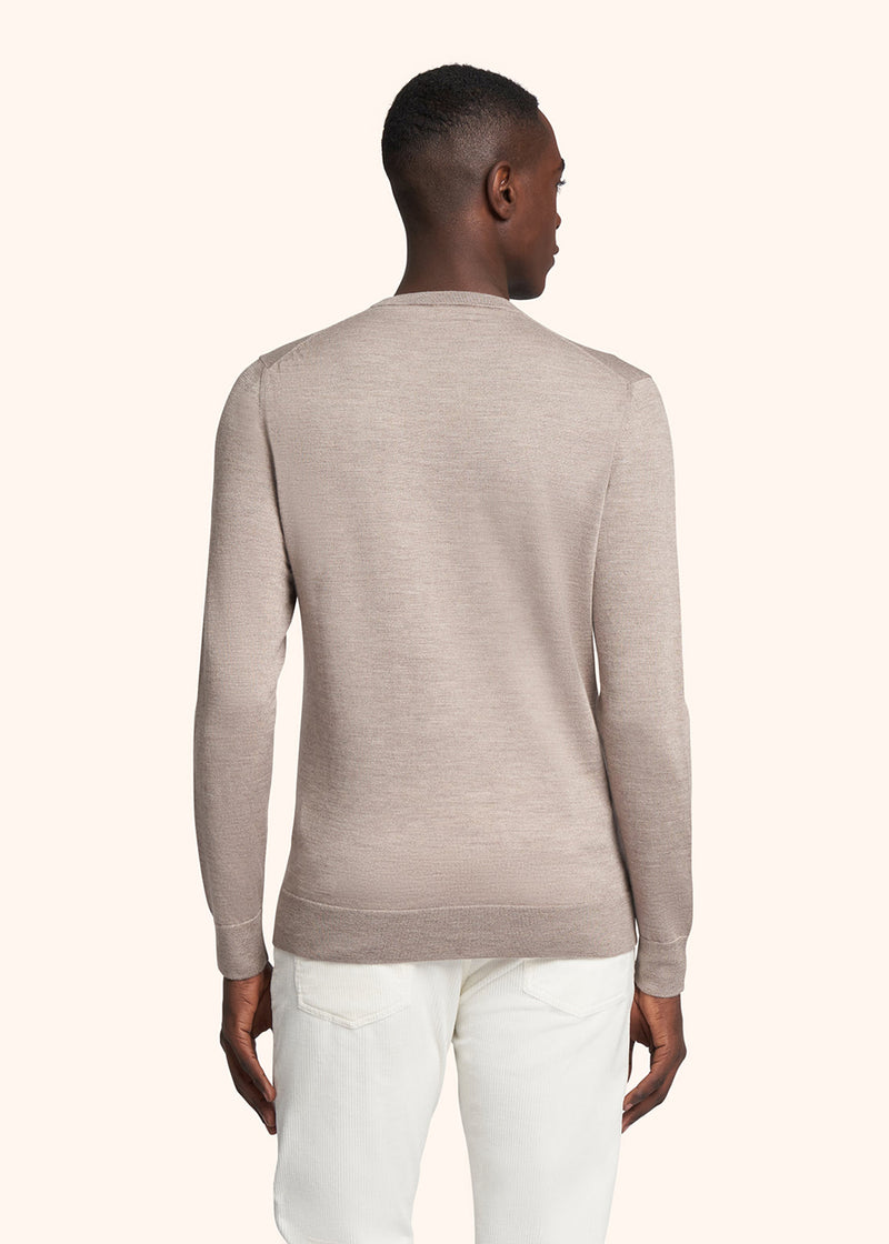 Kiton medium beige sweater for man, in cashmere 3