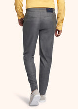 Kiton medium grey trousers for man, in wool 3