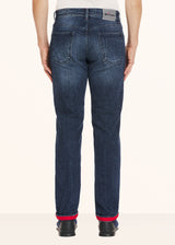 Kiton blue trousers for man, in cotton 3