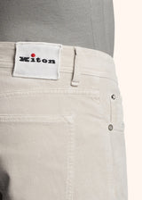 Kiton ice trousers for man, in cotton 4