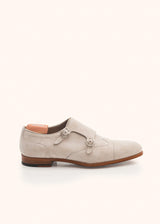 Kiton medium grey shoes for man, in goatskin 1