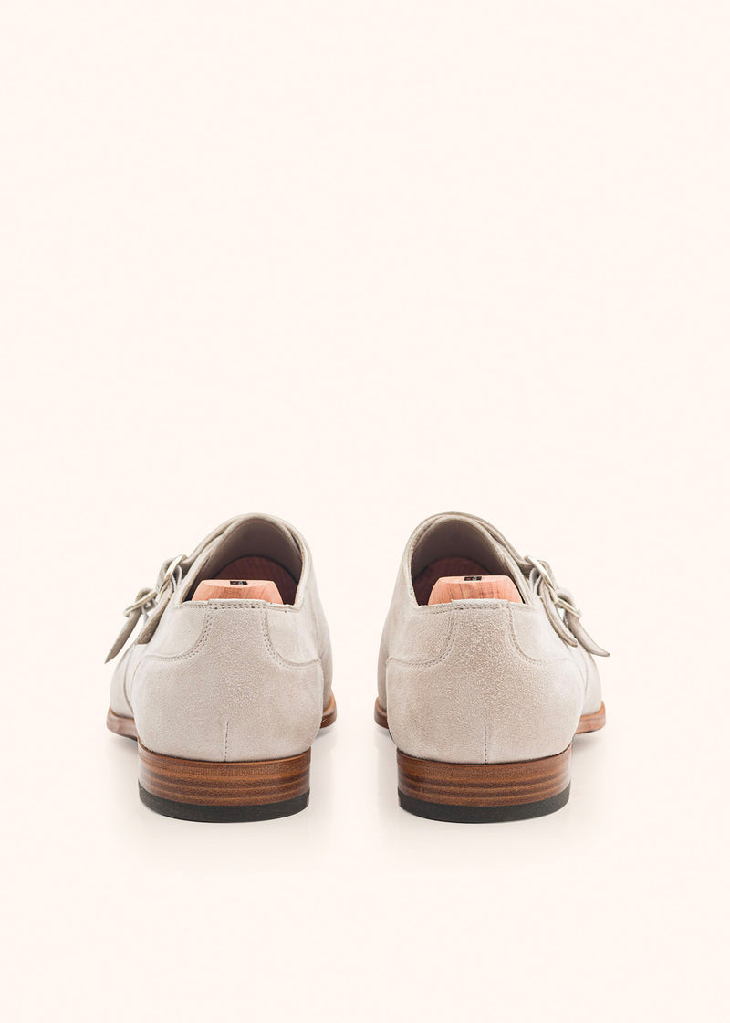 Kiton medium grey shoes for man, in goatskin 3