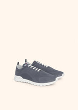 Kiton medium grey shoes for man, in cotton 2