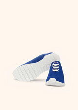 Kiton bluette shoes for man, in cotton 3