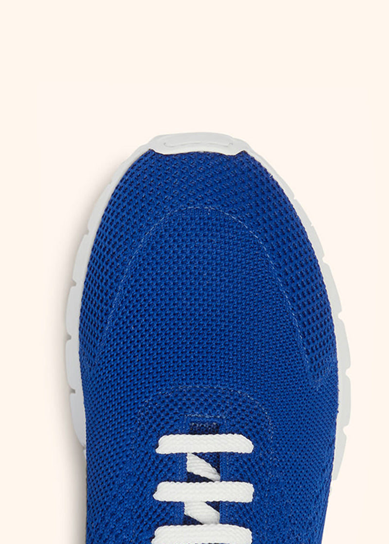 Kiton bluette shoes for man, in cotton 4