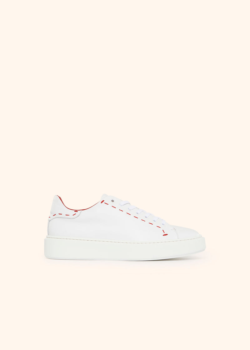 Kiton white shoes for man, in calfskin 1