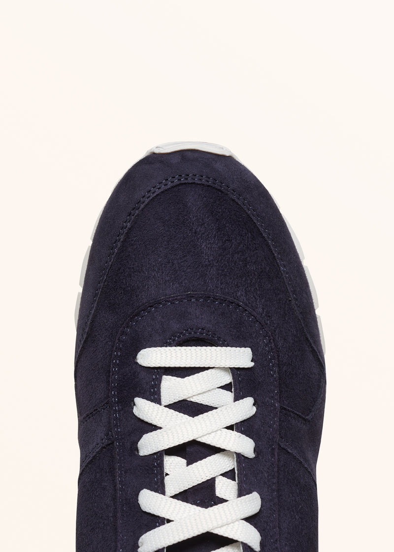 Kiton dark blue shoes for man, in goatskin 4