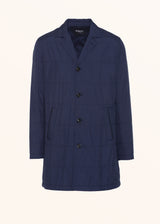 Kiton navy blue jacket for man, in polyester 1