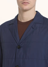 Kiton navy blue jacket for man, in polyester 4