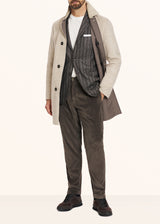 Kiton beige coat for man, in cashmere 5