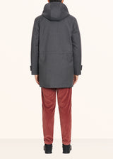 Kiton medium grey outdoor jacket for man, in wool 3