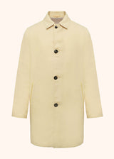 Kiton yellow coat for man, in linen 1