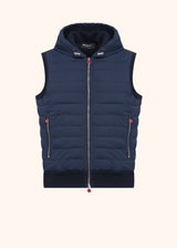 Kiton navy blue vest for man, in polyester 1